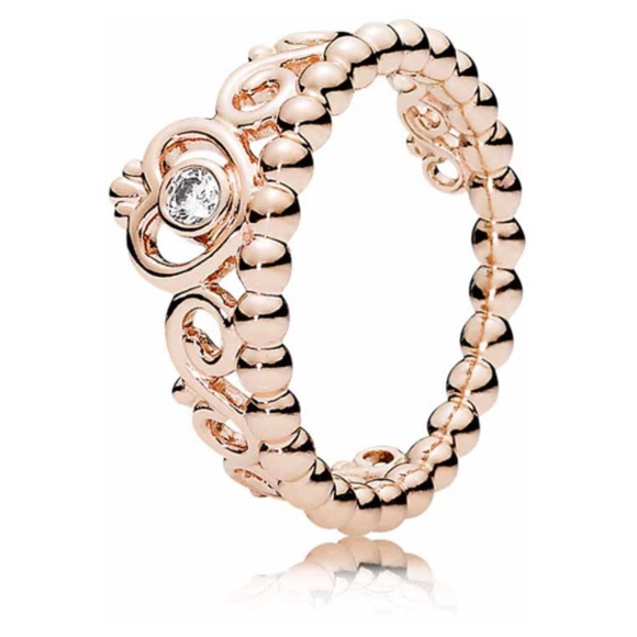 Pandora Rose Gold Princess Tiara Ring ✨ - Picture 1 of 4